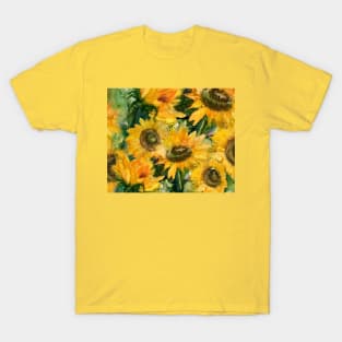 sunflower blooming T-Shirt